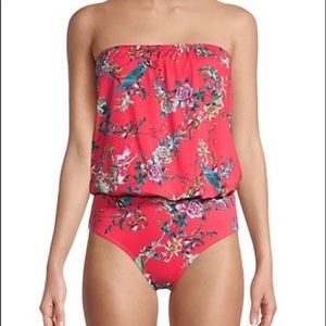 One-piece Johnny Was swimsuit removable straps